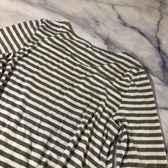 THML Grey White & Orange Striped Embroidered Top - Picture 7 of 7